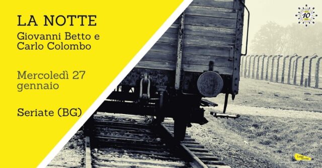 Copertina di evento LA NOTTE a Seriate BG in data 27 gennaio 2027