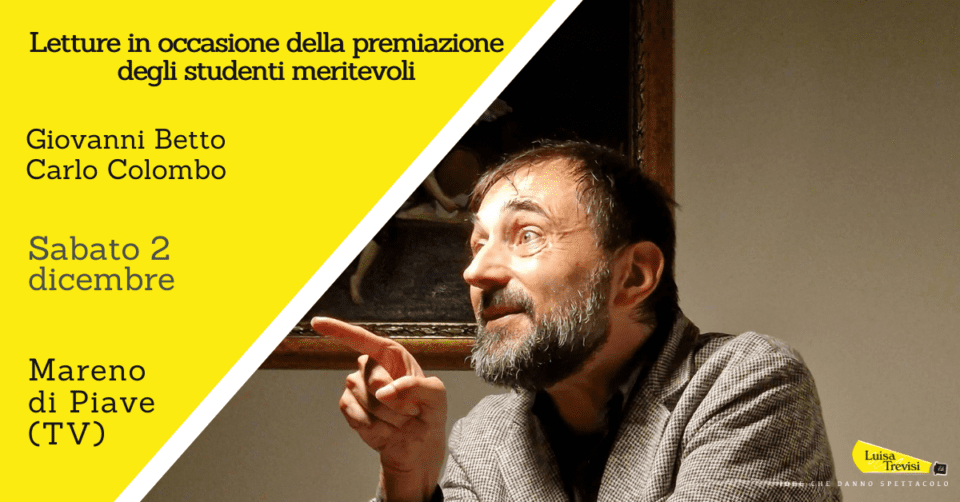 Letture per studenti meritevoli | Giovanni Betto e Carlo Colombo | Mareno di Piave (TV) | 02/12/23